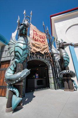 Fright Walk Entrance... then down under the Boardwalk you go... he he he