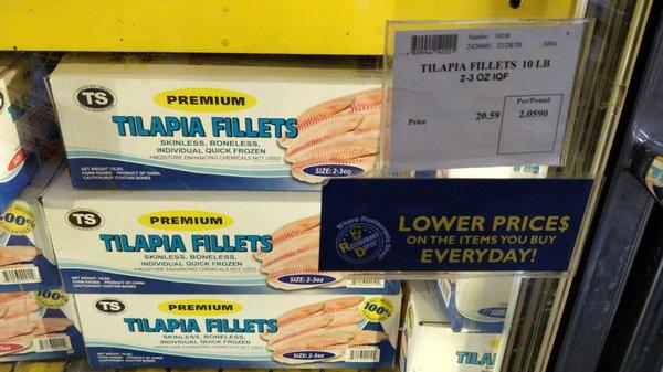 Talapia fillets!