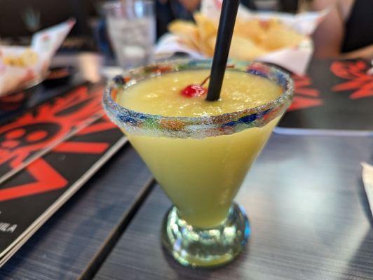 Passion fruit happy hour margarita