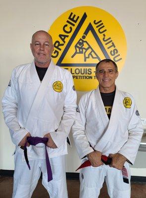 Coach Joe with Master Royler Gracie.