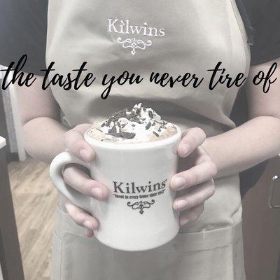 Our Hot Chocolate is made with chocolate shavings steamed with milk and topped with whip cream and shredded chocolate!