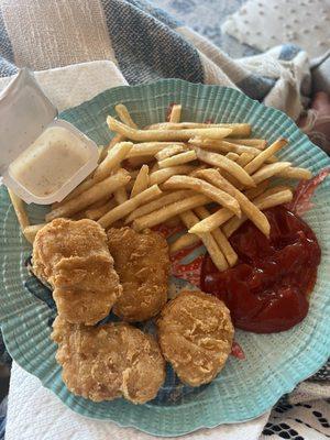 Nuggets and fries