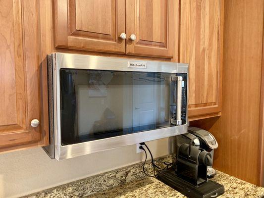 Stainless Steel Kitchenaid Microwave Installation