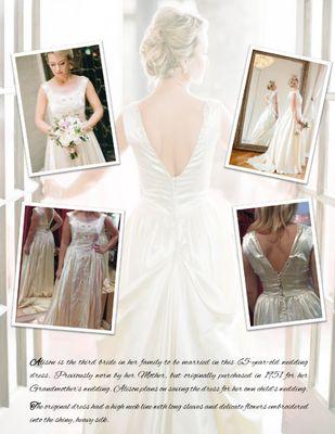 65-year-old Wedding Dress Alteration