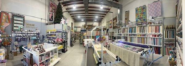 Panorama of the shop 2024.  Always adding new products.