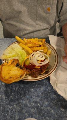 Bacon Cheeseburger and   my husband states it is the best he has had in a long time. Oh he knows Cheeseburgers