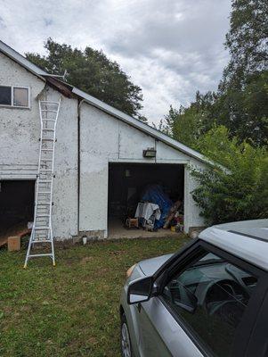 Before barn remodeling