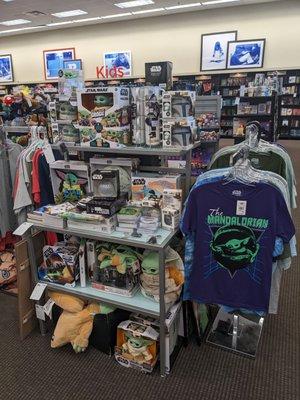 Lots of Star Wars merchandise