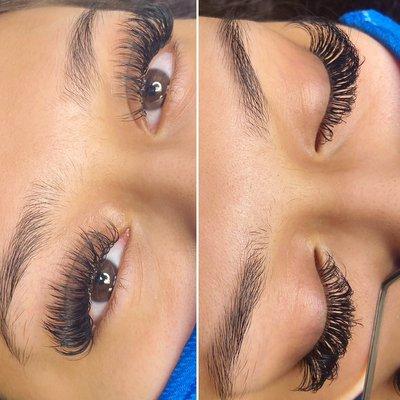 Volume lash extensions