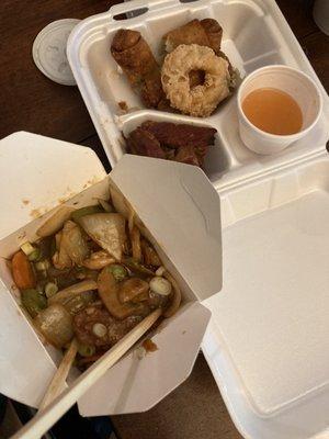 Puupuu platter and Schezwan Chicken