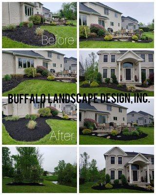 Mulching and Spring Cleanup project in East Amherst, NY