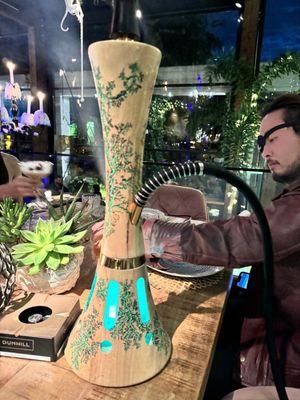 Bucharest restaurant with classic hookah on Halloween