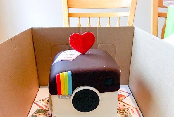 Instagram cake for Teen Party. Amazing work by What a Cake in Houston, Texas.