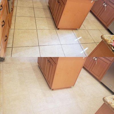 Tile Cleaning Before and After by Citrus Advanced