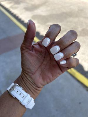 Ask Kelsey about how to do the dip with a white pearl finish! Gorgeous!