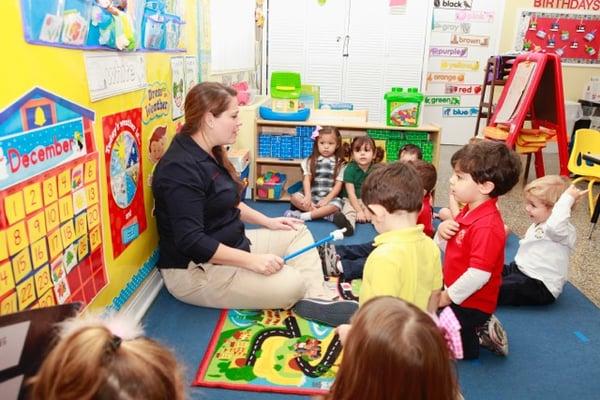 Granada's classrooms are full of color, natural sunlight, and interactive materials for each age level.