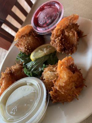 Delicious coconut shrimp. Soooo good!