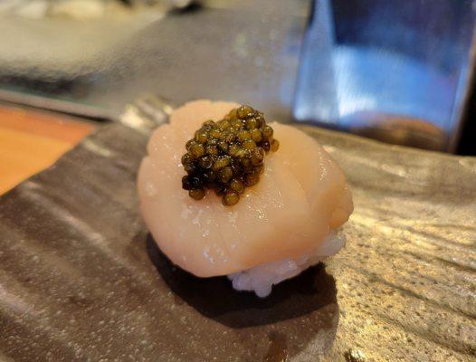 Scallop with Caviar