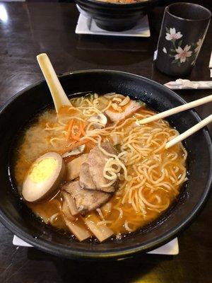 Spicy Miso Ramen was excellent & filling.