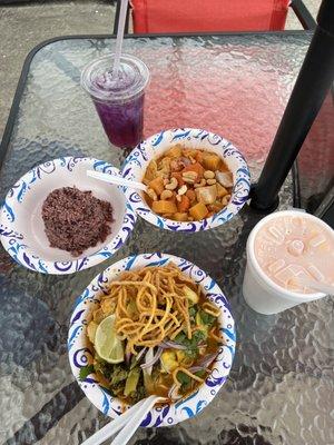 Khao Soi and Massaman Curry Thai Tea, Magical lemonade