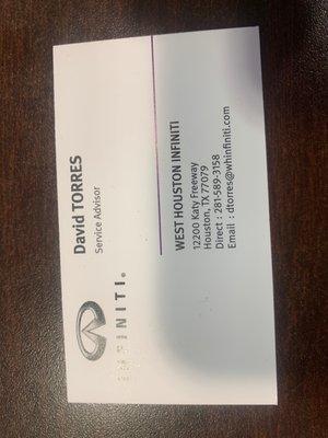 Daniel's Business card