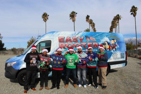 Happy Holidays from Easy Rooter technicians.