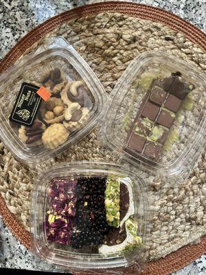 cookies with nuts and chocolate; Turkish Delights; "viral pistachio chocolate" bar