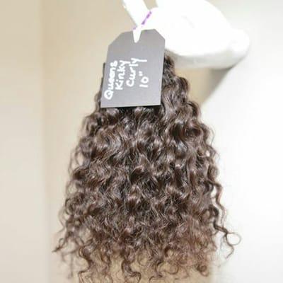 100% Virgin Indian Hair.  Queens Kinky Curly. Various lengths available