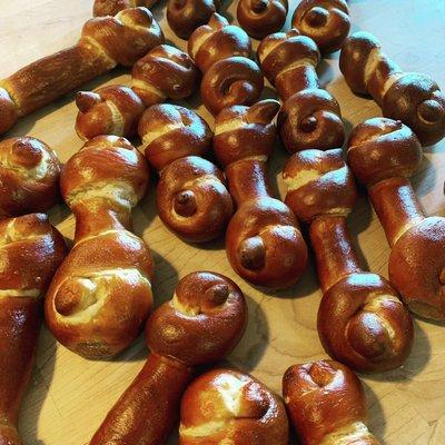 Dog bone pretzels!