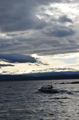 Fishing from a Boat at Lake Almanor