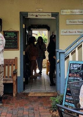 Entrance to St. Augustine Coffee House