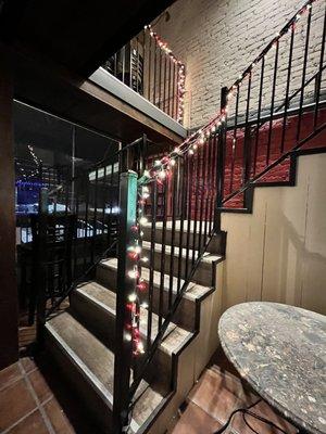 Staircase to loft area