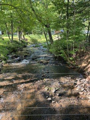 Stream from lake. Where you can kayak as well.