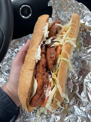 Chicken finger sub...photo by @phil_eatsfood