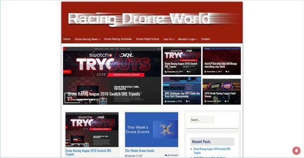 Membership website design and developed by Zeros Ones example https://racingdroneworld.com