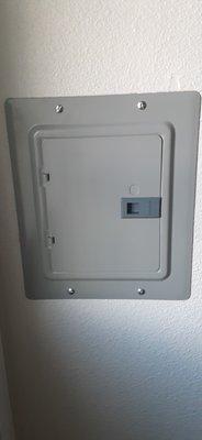 New breaker box and rewired light switch