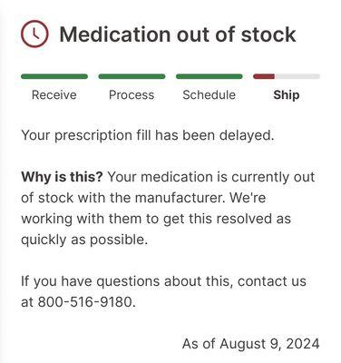 Get used to this (remember: YOU need to check for it because they WILL NOT notify you, even if you specifically request it multiple times).