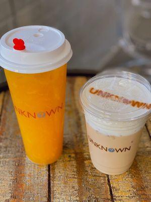 1. Mango Madness and 17. Assam Milk Tea with cheese cream top