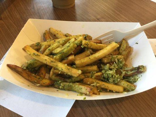 Pesto fries