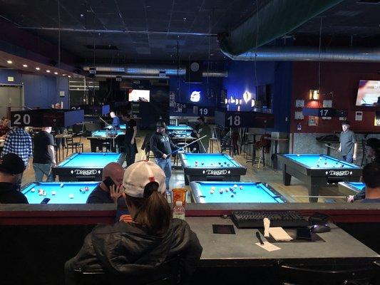 Pool hall!