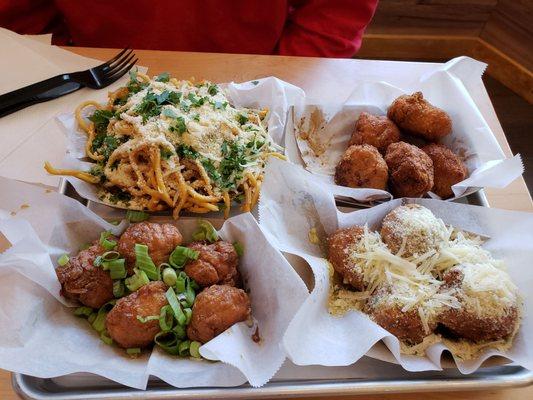 Garlic noodles and wings