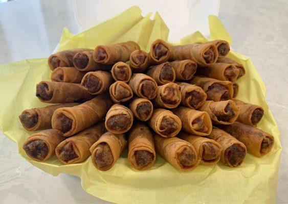 Catering order - 3 dozen lumpia ($21+tax, as of June 2021)