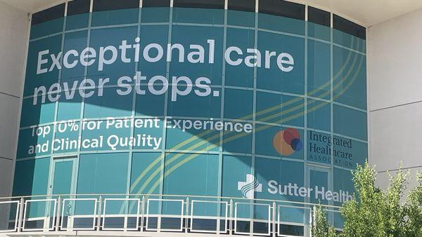 False advertising all around. "Exceptional care never stops" unless you come during business hours and we don't feel like treating you.