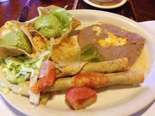 Number 5 - chicken flautas.