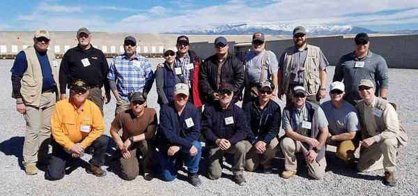 Great fun and advanced training with a group of USGunclass national instructors at the Front Sight training center, Nevada.