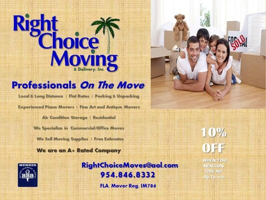 Right Choice Moving & Delivery