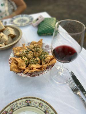 Crab Rangoons appetizer