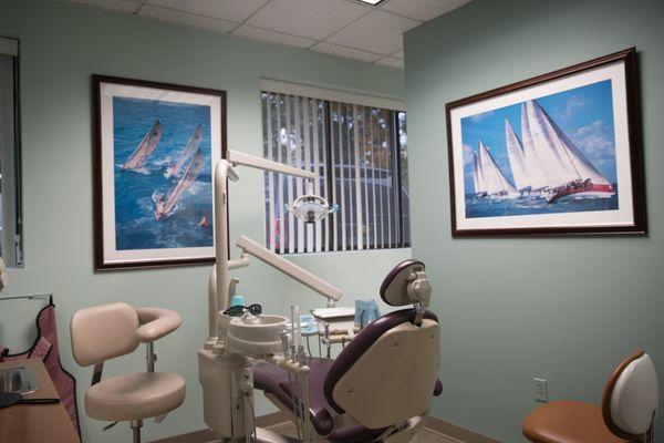 Sailing away at your dental appointment.