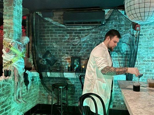 Mad scientist or amazing bartender