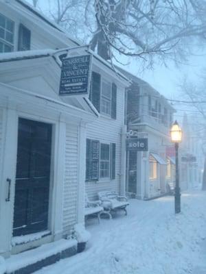 Winter on Main Street Martha's Vineyard